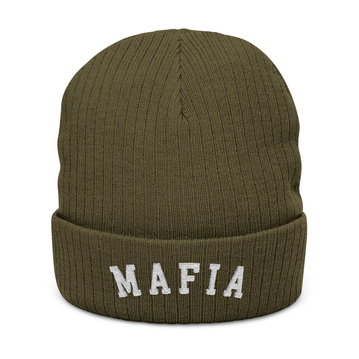 MAFIA Embroidered Ribbed Beanie