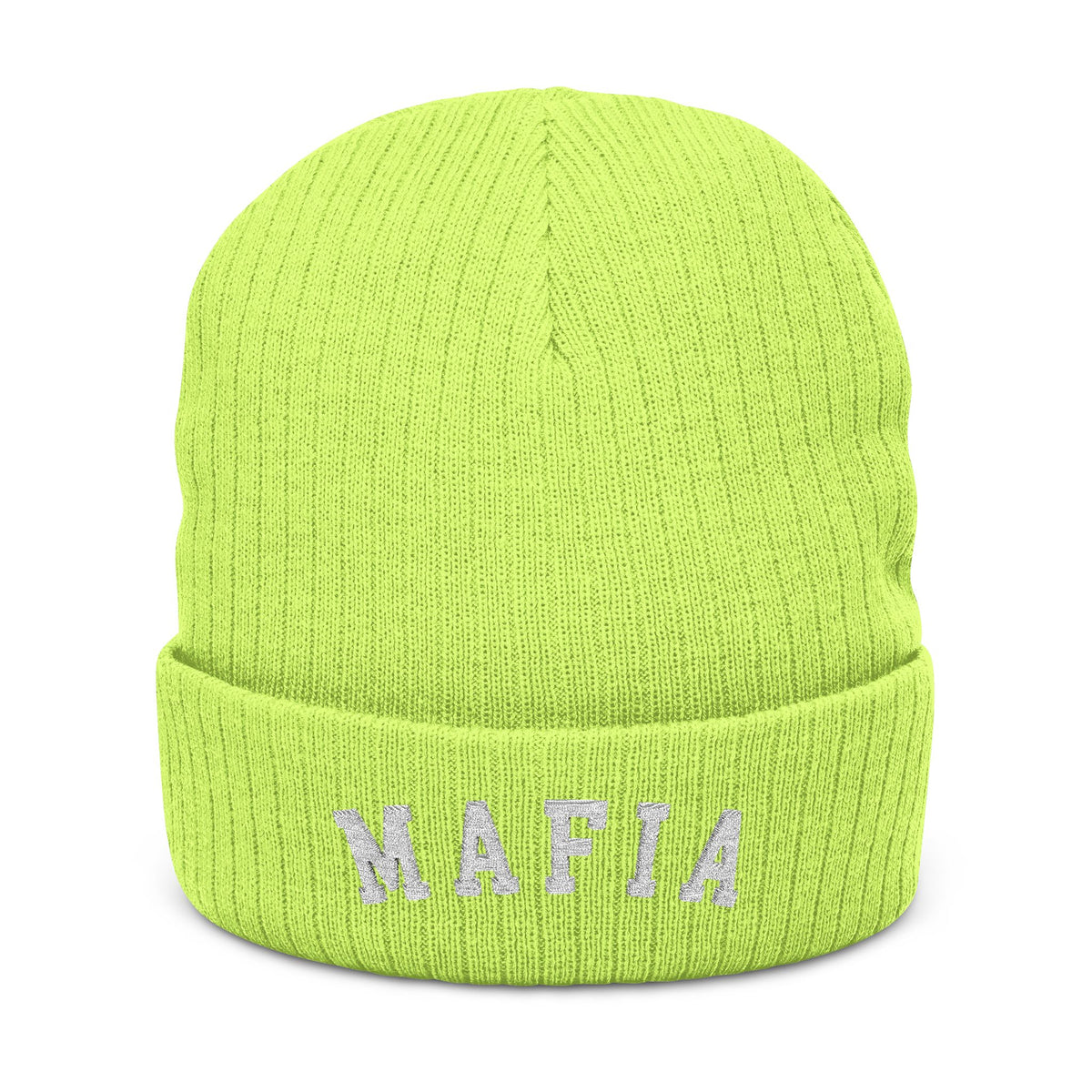 MAFIA Embroidered Ribbed Beanie