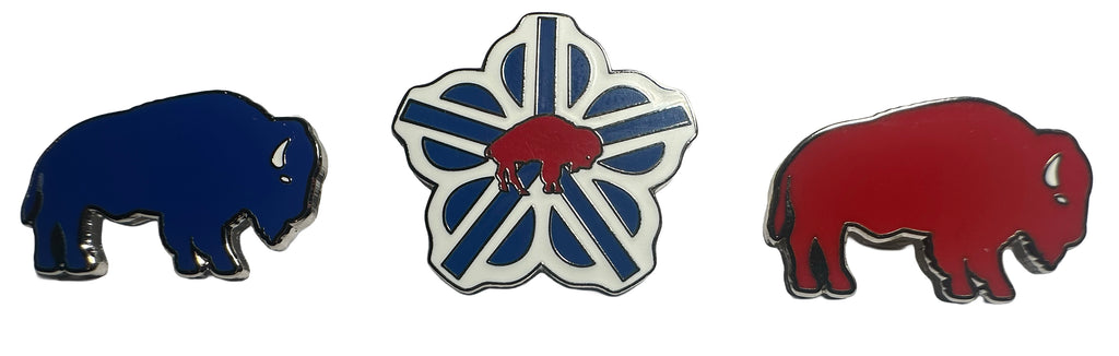 Rochester Buffalo Trio Enamel Pin Set
