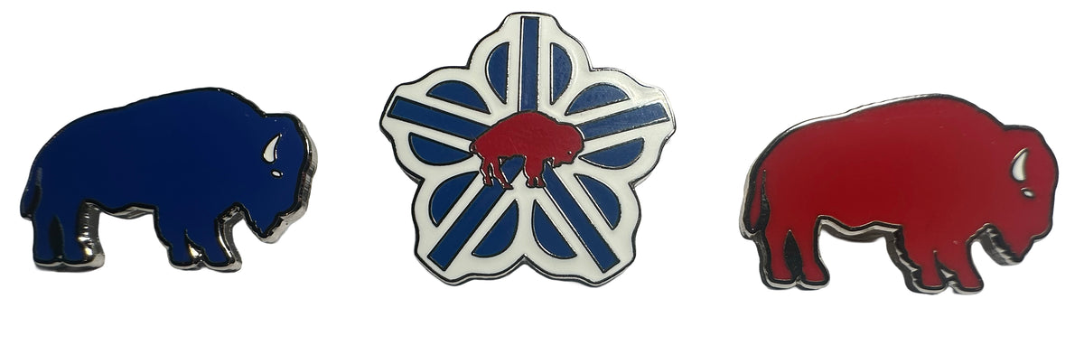 Rochester Buffalo Trio Enamel Pin Set